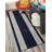 Custom Size Rug Meander Navy Blue Medium Pile Slip Resistant by Feet-1171306147