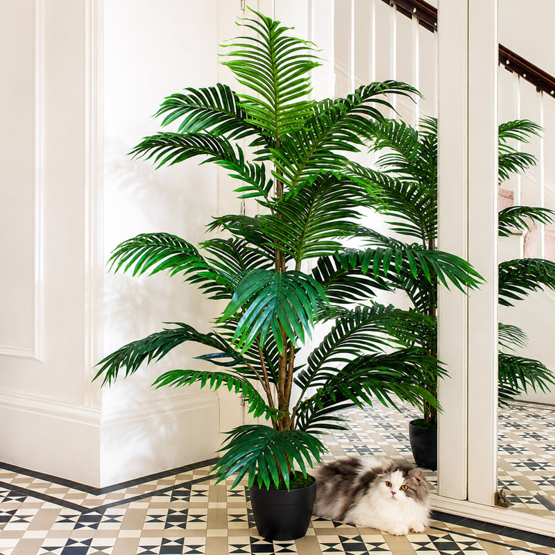 140cm Faux Palm Plant in Pot Liner