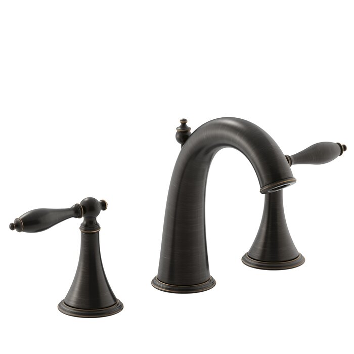 K-310-4M-CP,BN,SN Kohler Finial® Widespread Bathroom Faucet with Drain ...