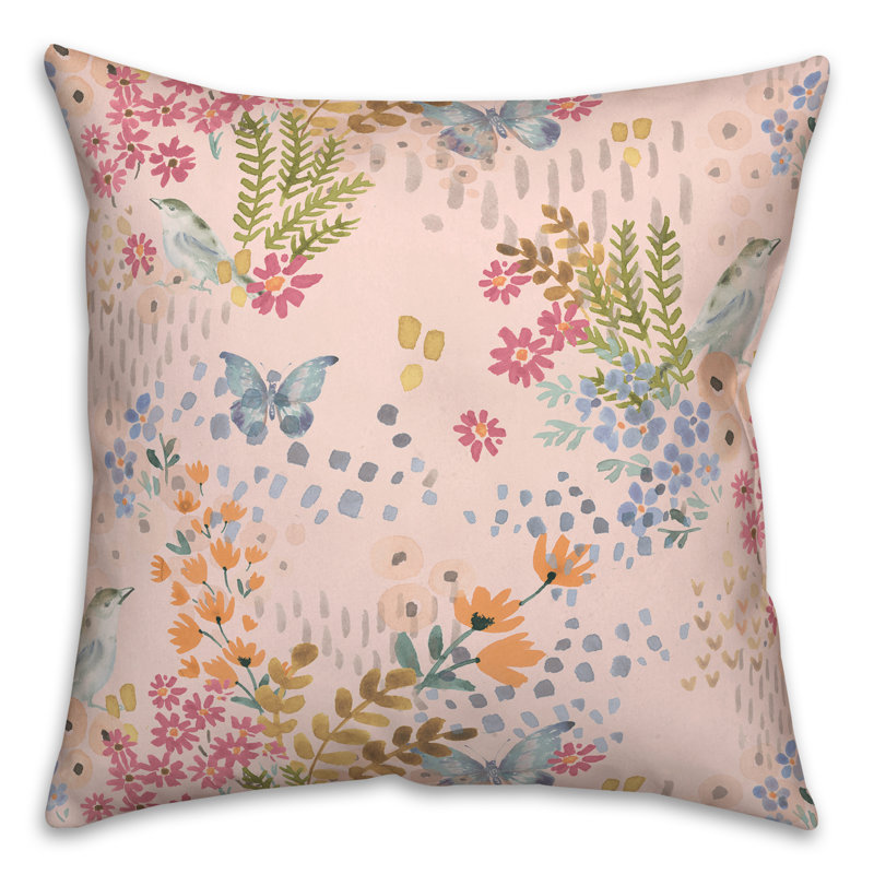 Coussin Floral, Rose