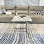 Table basse carrée 23,63 po, argent-349210123