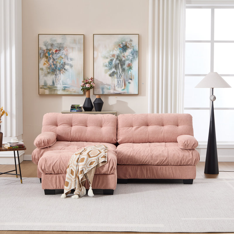 Canapé modulaire à assise profonde, canapé en forme de L moderne pour la maison