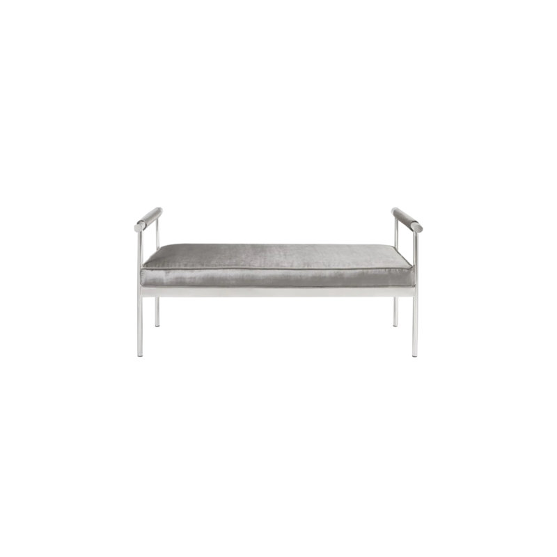Banc rembourré en velours Torica