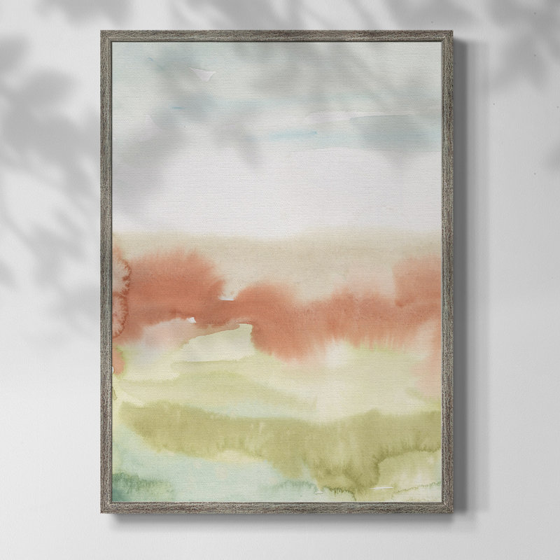 Blush Sunrise I, reproduction encadrée - bois massif, H 30 po x l 24 po
