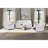 Blanche White Reclining Sofa With LED Lights