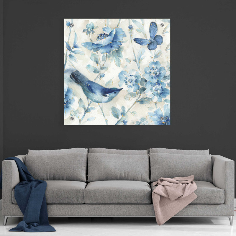 «Indigold XI v2» par Lisa Audit, art mural en verre acrylique, H 36 po x l 36 po x P 0,2 po