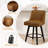 Novogratz 360° Swivel Bar & Counter Stools - Solid Wood Frame(Set Of 3)-1077319177