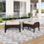 Repose-pieds de patio avec coussins