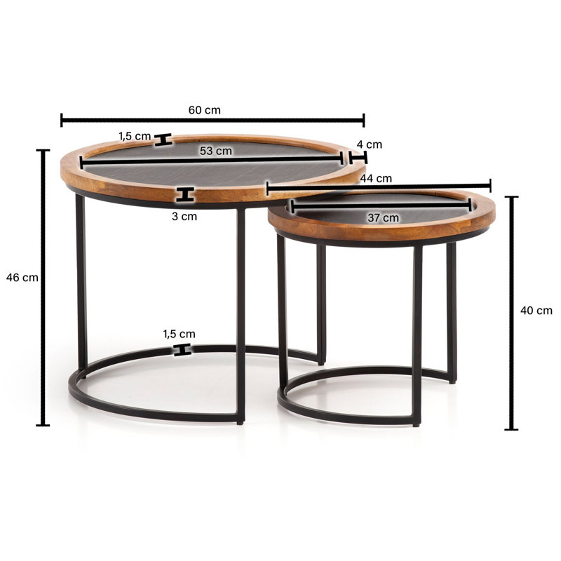 Annuziata Frame Coffee Table with Storage