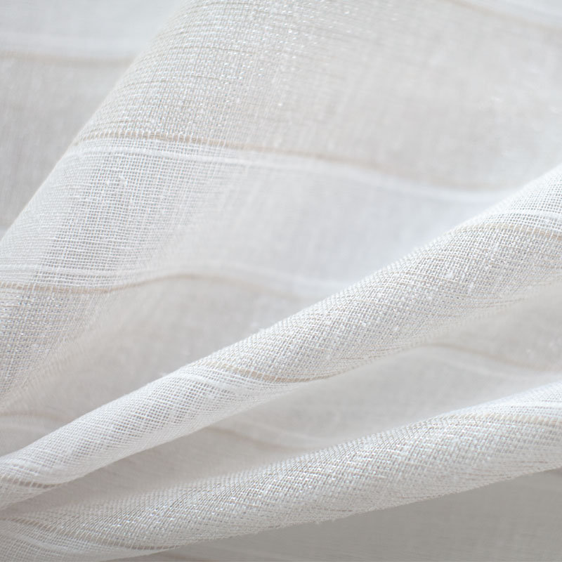 Costello Fabric | Metallic Striped Sheer_COSTELLO, Beige