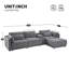 Canapé modulaire modulaire avec console de rangement et repose-pieds mobile-1837762075