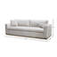 Canapé Danyell - gris anthracite tissé-1693370499