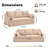 81'' Country-Style Upholstered Slipcover Standard Sofa-328504047