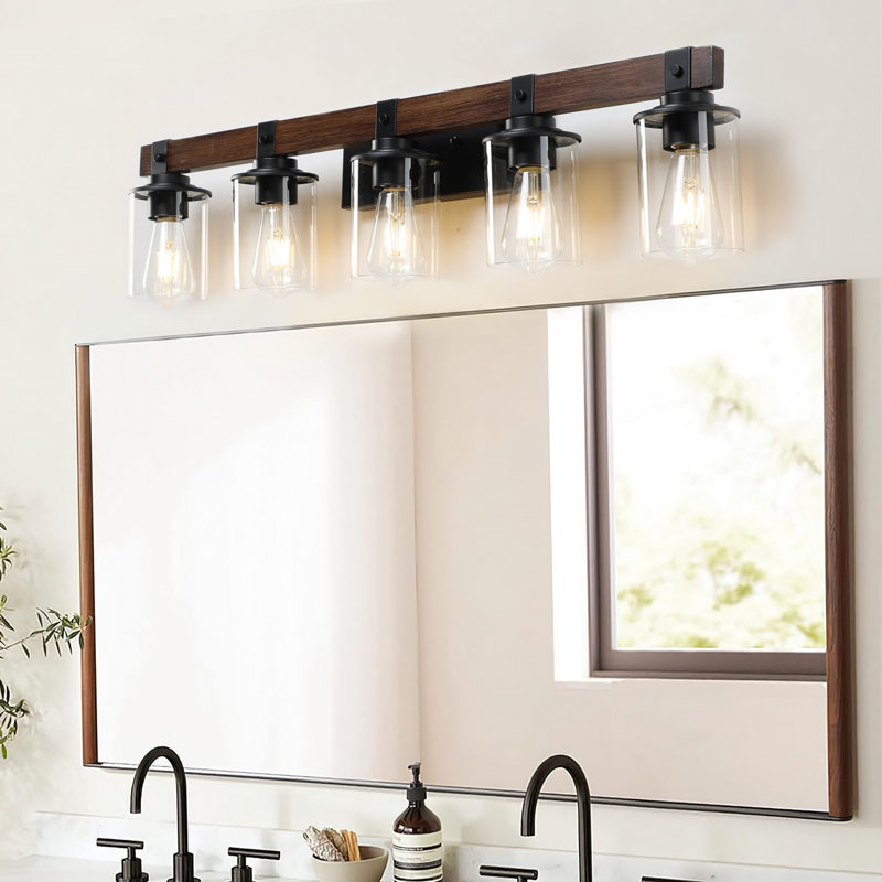 Éclairage pour meuble-lavabo à 5 lumières Geidi