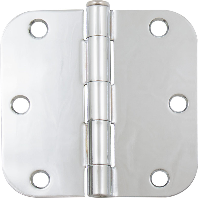 Standard Hinge, 3-1/2 Inches, 5/8" Radius Corner, Bulk Pack (100 Each), Polished Brass By Stone Harbour Hardware, Steel