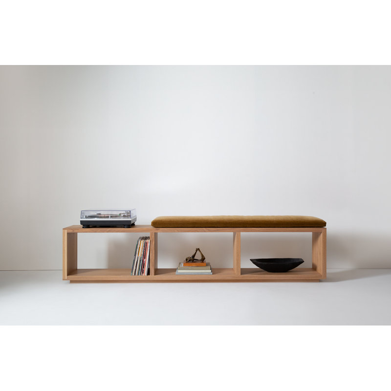 Cube + Void Upholstered Storage Bench, 19.5" H x 92" W x 13" D