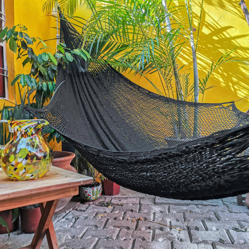 Cresswell Spreader Bar Hammock, Black, 67" W x 79" L