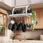 Delauter Hanging Ceiling Pot Rack 34-Inch for Kitchen with 20 S Hooks-94482005