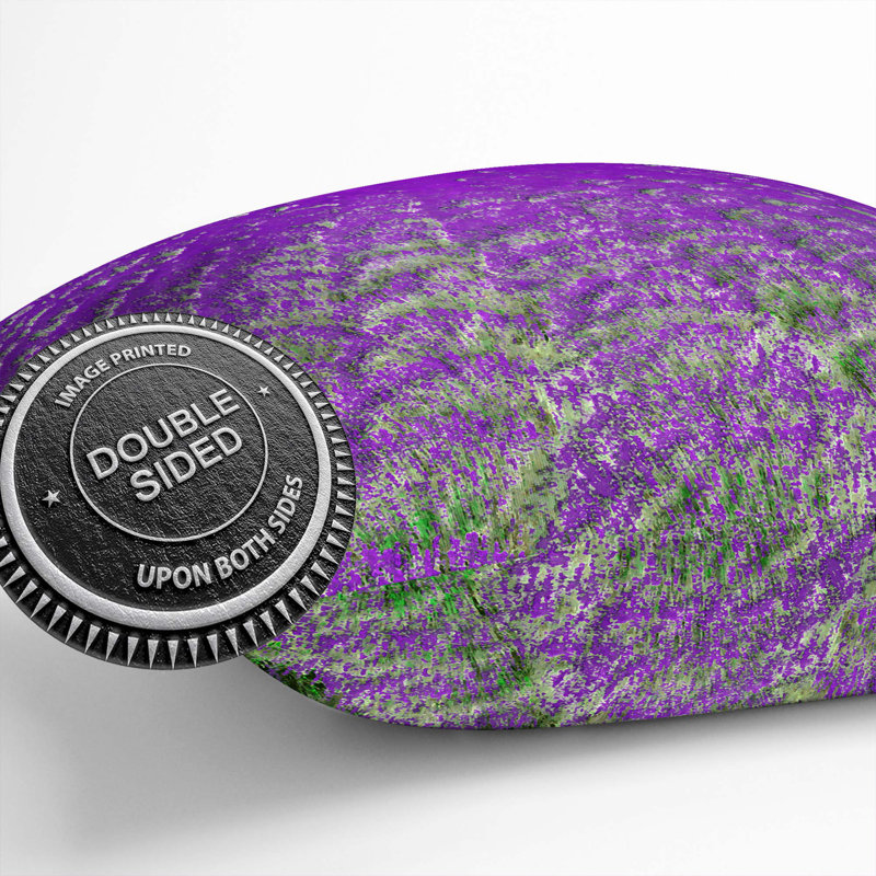 Field of Lavender Cushion with Filling, 55cm H x 55cm W x 20cm D