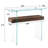 Tempered Glass Console Table with Shelf-1934271971-1905166802