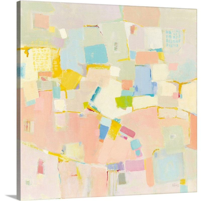 «Block Party», reproduction d'art sur toile, Toile tendue, H 24 po x l 24 po x P 1,25 po