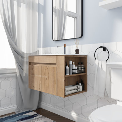 Ensemble de meuble-lavabo mural simple 30 po Sian