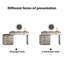 39.37"Brown Retro-Style Solid Wood Nightstand and Vanity Combo