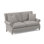 Library Boucle and Velvet Sofa