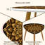 Ensemble de 2 tables basses gigognes Triangle