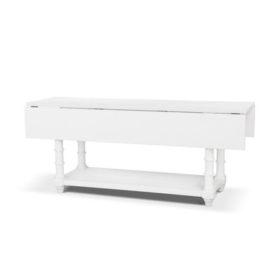 Bimini Drop Leaf Table, Whitewash