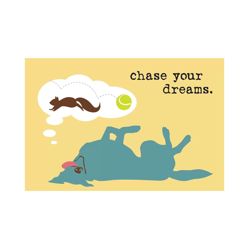 Chase Dreams 1 Piece Wrapped Canvas Painting, 20.32 cm H x 30.48 cm W