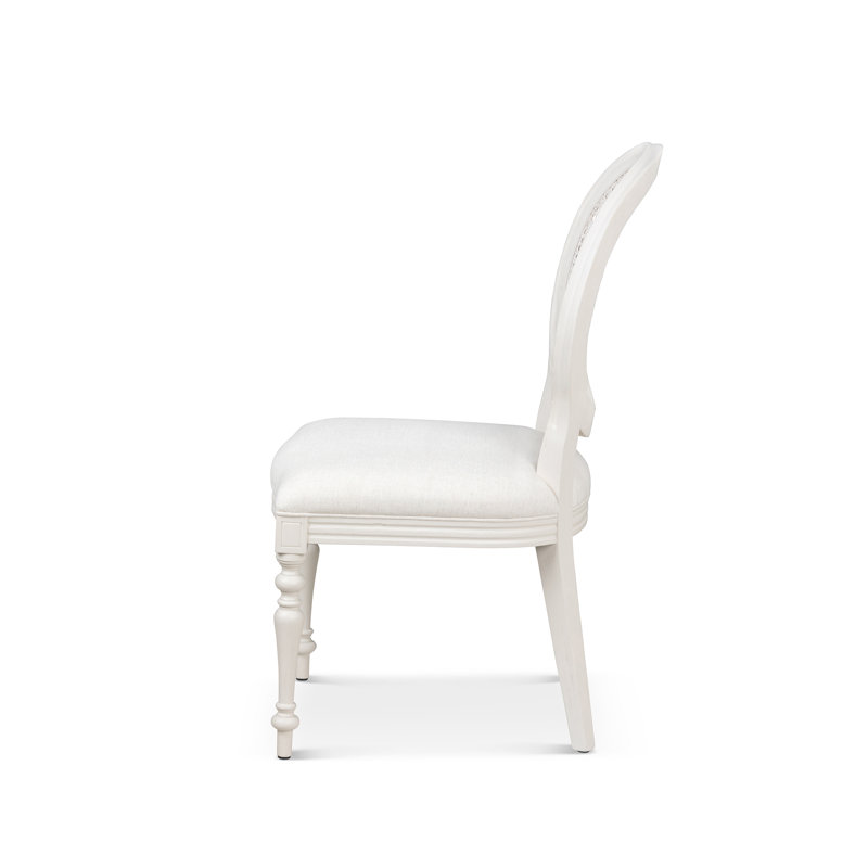 Upholstered Dining Chair, Whitewash