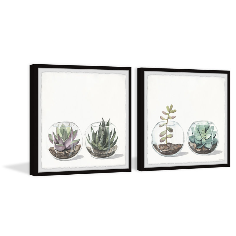 Diptyque rond en verre pour terrarium, H 32 po x l 32 po x P 1,5 po