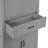 Bathroom Storage Cabinet With Doors And Drawer, Multiple Storage Space, Adjustable Shelf, Grey-92017930