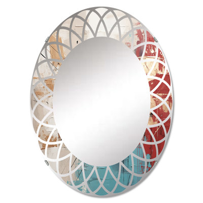 Roylan Glass Oval Wall Mirror