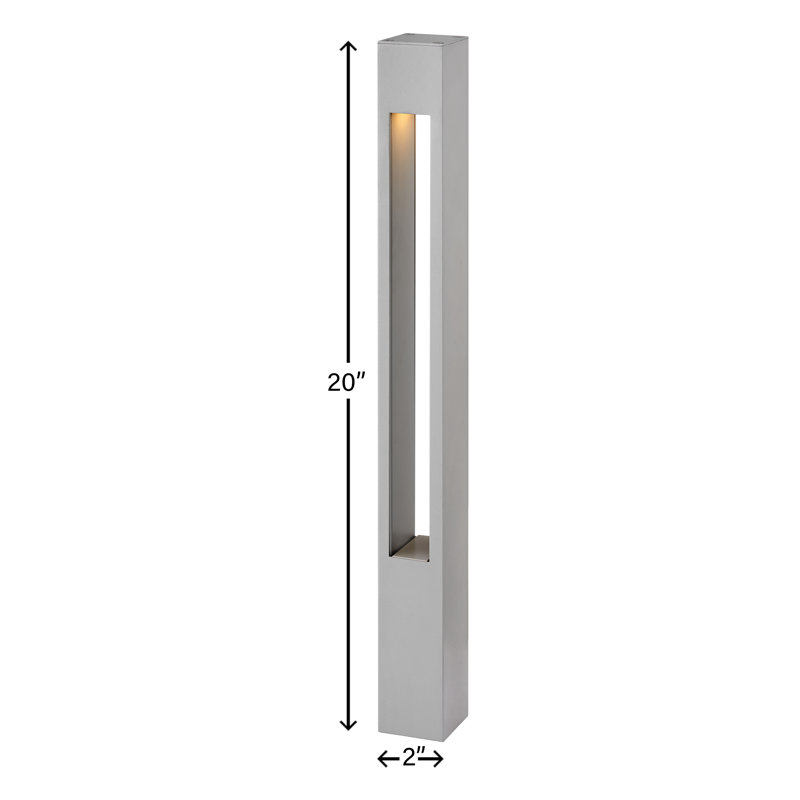 Atlantis Low Voltage Metal Bollard Light, Titanium