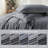 Solayne 100% Washed Cotton Duvet Cover Set with Faux Hemp Texture, Solid Color, Zipper Closure and Corner Ties-111685165-111685178
