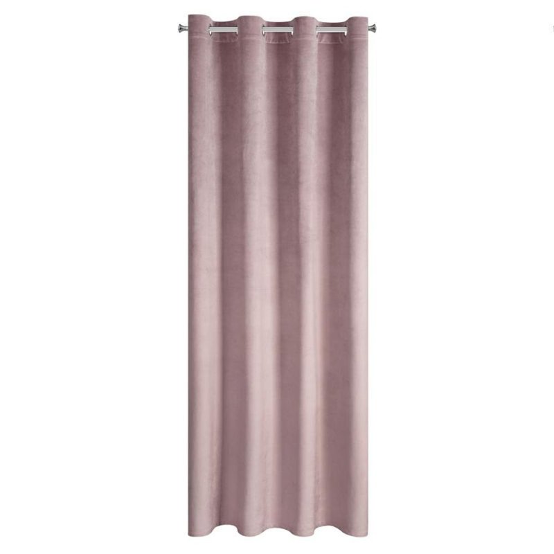 Fargo Eyelet Blackout Curtain, Powder Pink