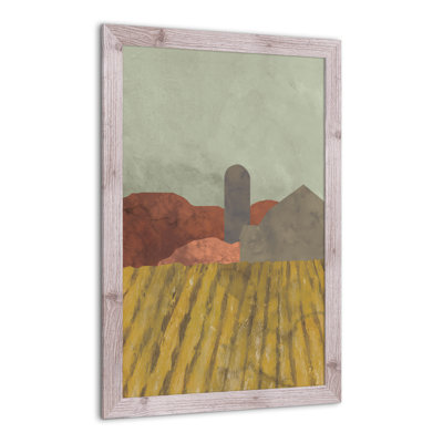 «Boho Farmhouse Landscape I», reproduction encadrée