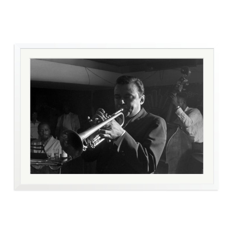 Ira Sullivan, 27" H x 38" W, White