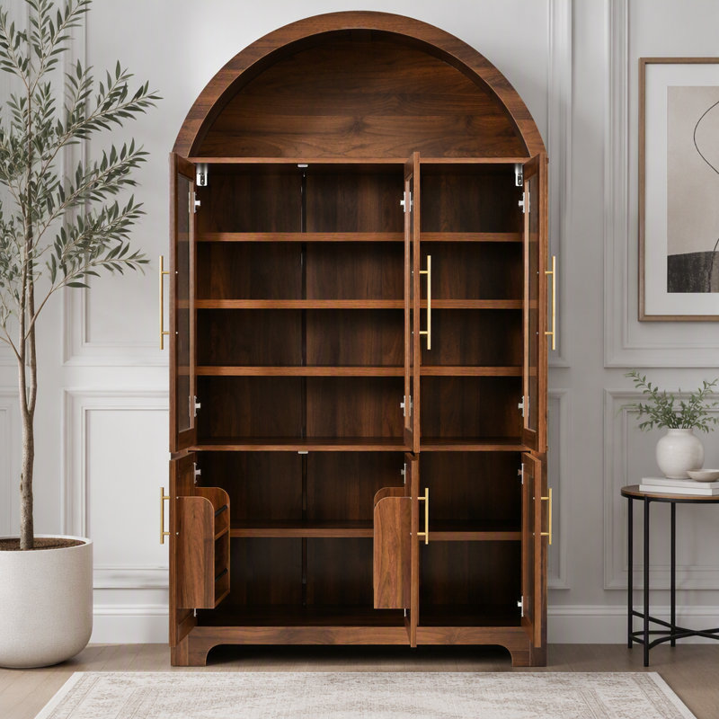 72.8 " H Kitchen Pantry, Brown