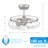 22" Aric 3 - Blade Standard Ceiling Fan with Light Kit Included-701145744