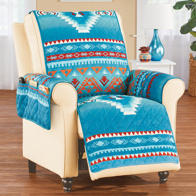 Polyester Box Cushion Recliner Slipcover