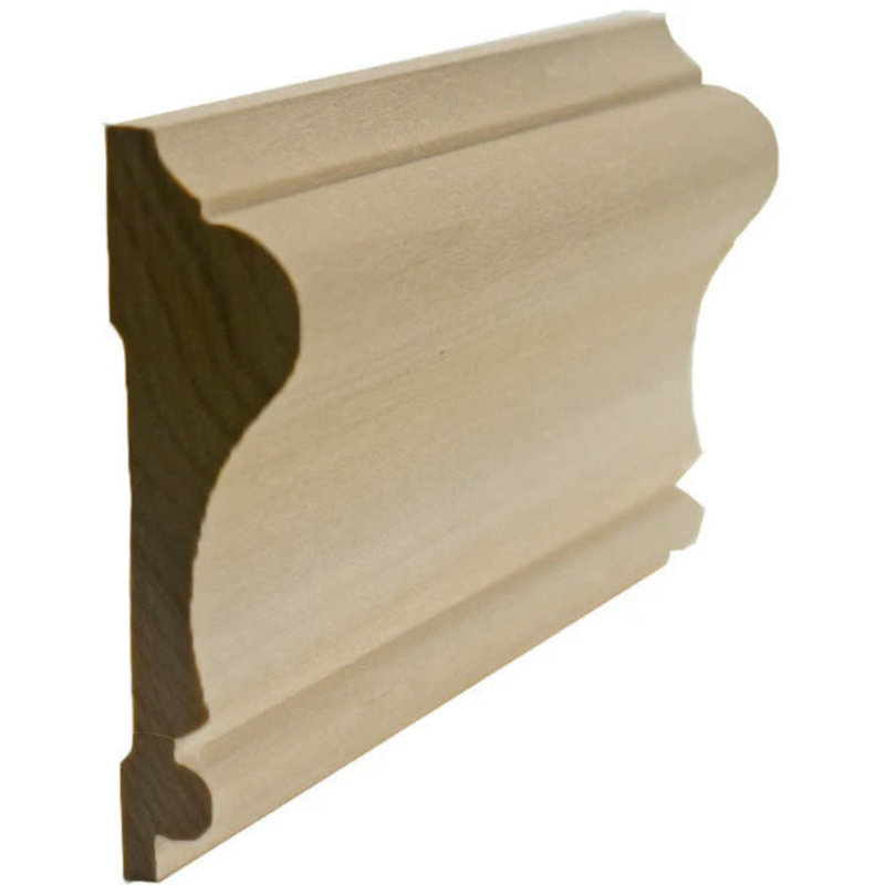 Rail de chaise colonial EWCH11 de 2 3/4 po de hauteur x 3/4 po de moulure. Sans finition, L 0,75 po x H 2,75 po x P 94 po