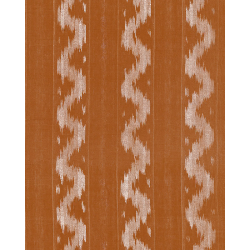 Woodstock Lifestyle Ikat Wallpaper Roll, Apricot/Taupe