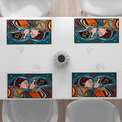 Polyester Abstract Rectangle Placemat