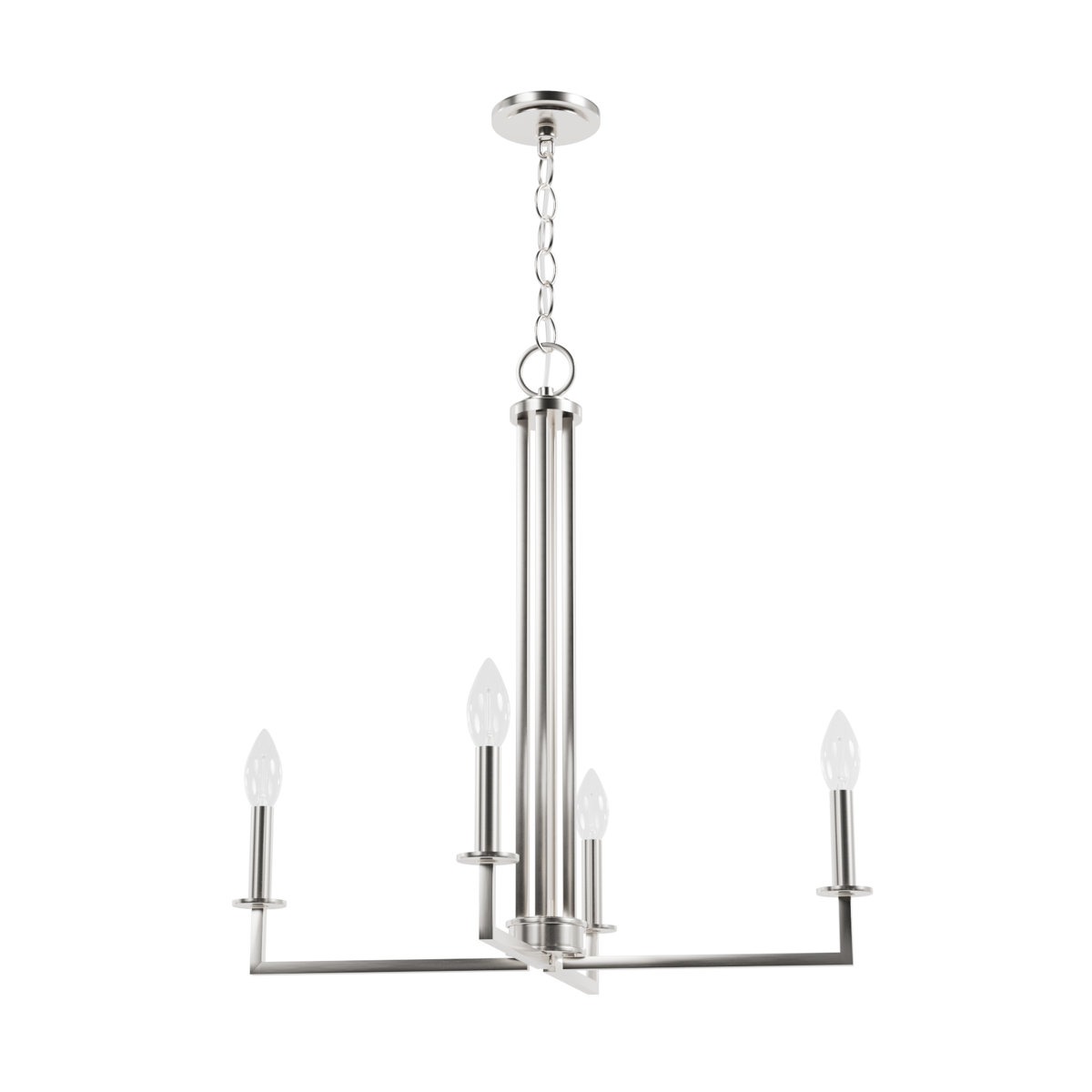 4 - Light Geometric Rectangle Chandelier