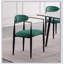 Ensemble de chaises rembourrées en tissu vert 2 pièces Modern Modern Contemporary-739634606