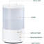 171.7 Gal. Cool Mist Ultrasonic Tabletop Humidifier 40 Sq. Ft.