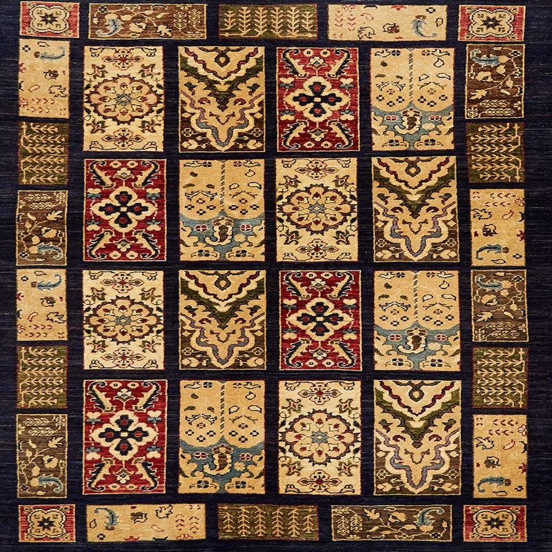 Tapis abstrait moderne 713, Carré 3 pi